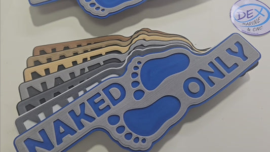 NAKED ONLY / BARE ONLY EVA FOAM DECAL Routed